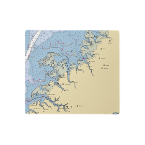 Deep Creek Marine Service (Davis Wharf, VA) NOAA Chart  Gaming Mouse Pad