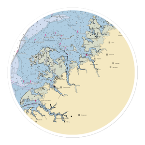 Deep Creek Marine Service (Davis Wharf, VA) NOAA Chart Sticker