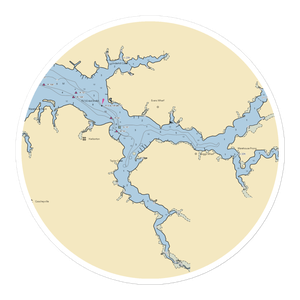 Eastern Shore Yacht & Country Club (Harborton, VA) NOAA Chart Sticker