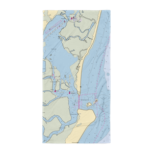 Wachapreague Fisherman's Lodge Marina (Wachapreague, VA) NOAA Chart Towel