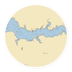 Davis Wharf Marine Service (Jamesville, VA) NOAA Chart Sticker