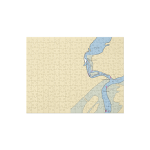 Willis Wharf Boat Harbor (Willis Wharf, VA) NOAA Chart Jigsaw Puzzle