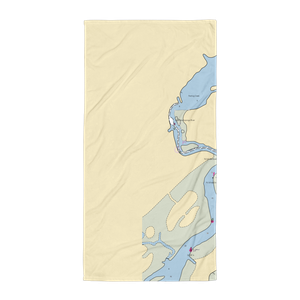 Willis Wharf Boat Harbor (Willis Wharf, VA) NOAA Chart Towel