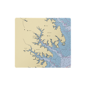 Chesapeake Boat Basin (White Stone, VA) NOAA Chart  Gaming Mouse Pad