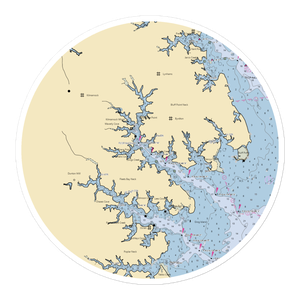 Chesapeake Boat Basin (White Stone, VA) NOAA Chart Sticker