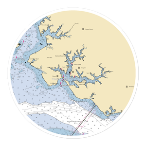 Tides Inn Marina (Church View, VA) NOAA Chart Sticker