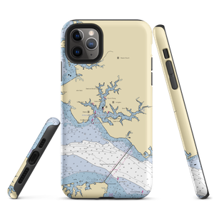 Custom Yacht Service (Irvington, VA) NOAA Chart  Tough iPhone Case