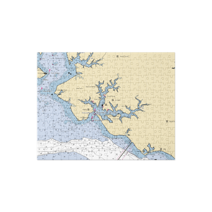 Custom Yacht Service (Irvington, VA) NOAA Chart Jigsaw Puzzle