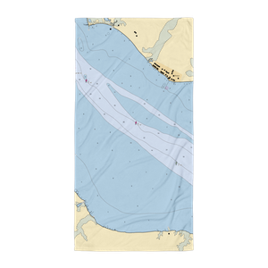 Garrett's Marina (Center Cross, VA) NOAA Chart Towel