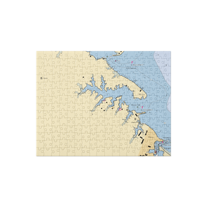 Bethpage Camp-Resort (Urbanna, VA) NOAA Chart Jigsaw Puzzle