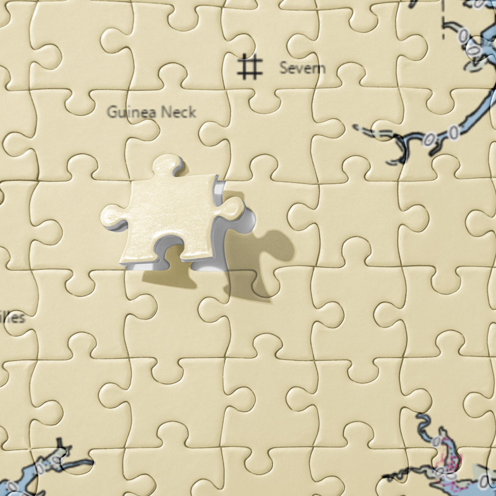 York River Yacht Club (Achilles, VA) NOAA Chart Jigsaw Puzzle 