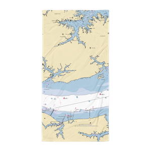 York River Yacht Haven (Gloucester Point, VA) NOAA Chart Towel