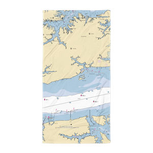 Jordan Marine Service Marina (Gloucester Point, VA) NOAA Chart Towel