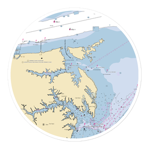 Seaford Yacht Club (Seaford, VA) NOAA Chart Sticker