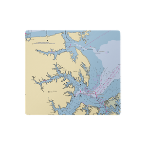 The Oyster Landing (Seaford, VA) NOAA Chart  Gaming Mouse Pad