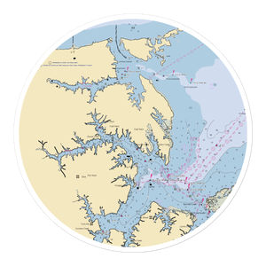 The Oyster Landing (Seaford, VA) NOAA Chart Sticker