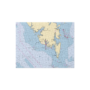 Davis Creek Marina (New Point, VA) NOAA Chart Jigsaw Puzzle