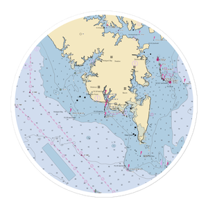 Davis Creek Marina (New Point, VA) NOAA Chart Sticker