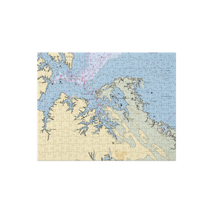 York Haven Marina (Poquoson, VA) NOAA Chart Jigsaw Puzzle