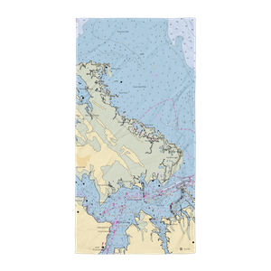 Hartz Marina (Poquoson, VA) NOAA Chart Towel