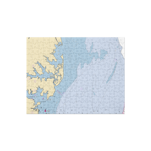 Winter harbour launch (Port Haywood, VA) NOAA Chart Jigsaw Puzzle