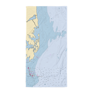 Winter harbour launch (Port Haywood, VA) NOAA Chart Towel