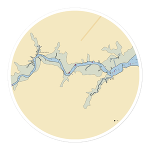 Queens Lake Marina (Williamsburg, VA) NOAA Chart Sticker