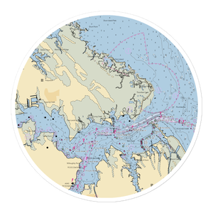 Poquoson Yacht Club (Hampton, VA) NOAA Chart Sticker