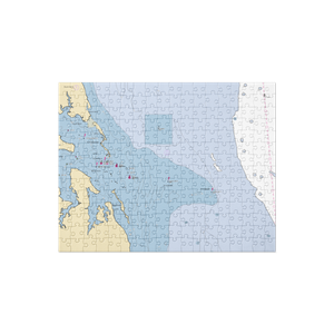 Mathews Yacht Club (Bohannon, VA) NOAA Chart Jigsaw Puzzle