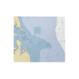 Mathews Yacht Club (Bohannon, VA) NOAA Chart  Gaming Mouse Pad