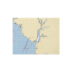 Warwick Yacht & Country Club (Newport News, VA) NOAA Chart Jigsaw Puzzle