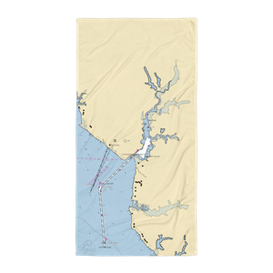 Warwick Yacht & Country Club (Newport News, VA) NOAA Chart Towel