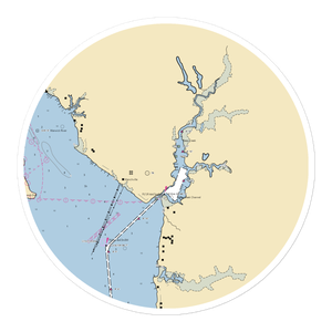 Warwick Yacht & Country Club (Newport News, VA) NOAA Chart Sticker