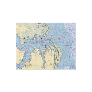 Wallace's Bait & Tackle (Hampton, VA) NOAA Chart Jigsaw Puzzle