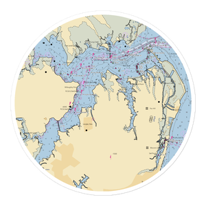 Langley Marina (Hampton, VA) NOAA Chart Sticker