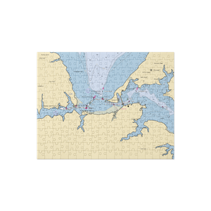 Narrows Marina (Bohannon, VA) NOAA Chart Jigsaw Puzzle