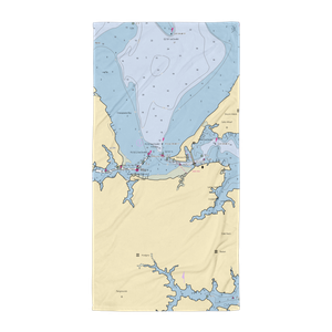 Narrows Marina (Bohannon, VA) NOAA Chart Towel