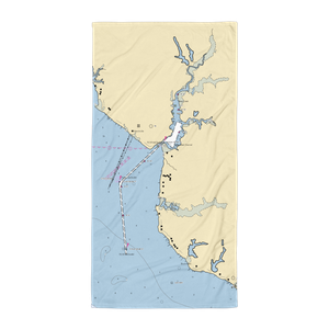 James River Marina (Newport News, VA) NOAA Chart Towel