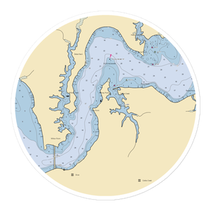 Ginney Point Marina (Hartfield, VA) NOAA Chart Sticker