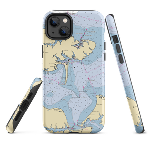 Fishing Bay Yacht Club (Deltaville, VA) NOAA Chart  Tough iPhone Case