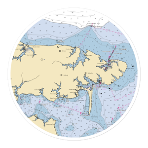 Powell's Marina (Deltaville, VA) NOAA Chart Sticker