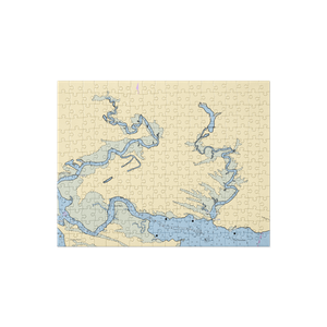 Jamestown Marina (Jamestown, VA) NOAA Chart Jigsaw Puzzle