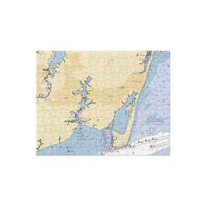 The Docks at Downtown Hampton (Hampton, VA) NOAA Chart Jigsaw Puzzle