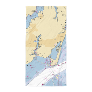 The Docks at Downtown Hampton (Hampton, VA) NOAA Chart Towel