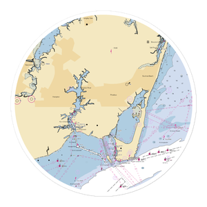 The Docks at Downtown Hampton (Hampton, VA) NOAA Chart Sticker