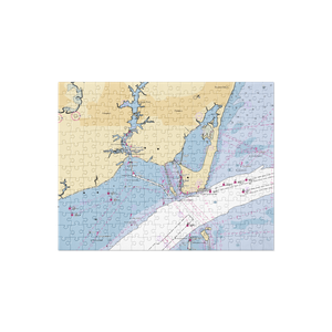 Hampton Yacht Club (Hampton, VA) NOAA Chart Jigsaw Puzzle