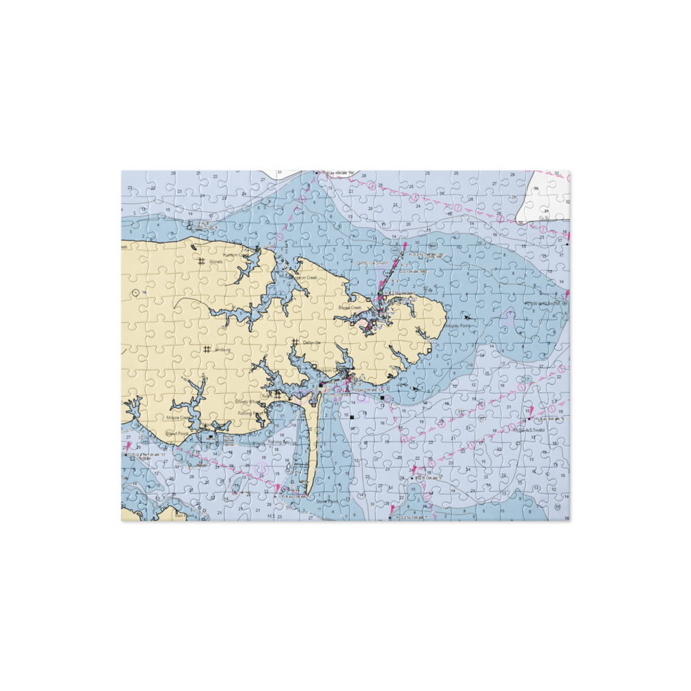 Deltaville Yachting Center (Deltaville, VA) NOAA Chart Jigsaw Puzzle 
