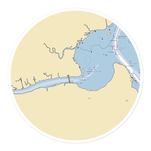 Hopewell City Marina (Hopewell, VA) NOAA Chart Sticker