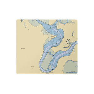 River's Rest Motel and Marina (Toano, VA) NOAA Chart  Gaming Mouse Pad