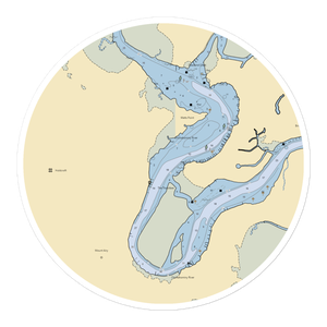 River's Rest Motel and Marina (Toano, VA) NOAA Chart Sticker